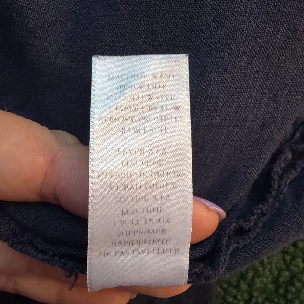Frank & Eileen Jameson Utility Jogger in Navy Linen Size 10 - Picture 6 of 6
